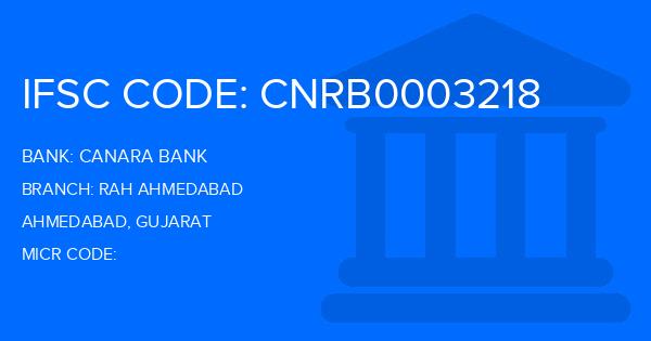 Canara Bank Rah Ahmedabad Branch IFSC Code