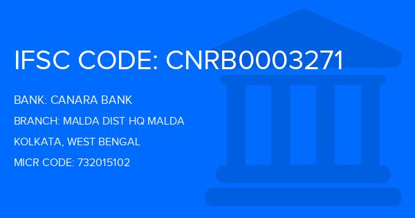 Canara Bank Malda Dist Hq Malda Branch IFSC Code