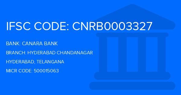 Canara Bank Hyderabad Chandanagar Branch IFSC Code