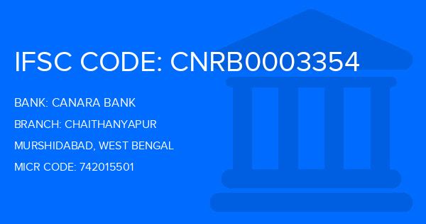 Canara Bank Chaithanyapur Branch IFSC Code