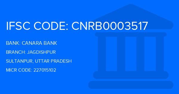 Canara Bank Jagdishpur Branch IFSC Code