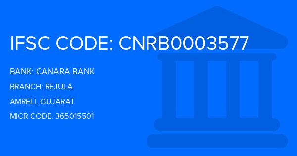 Canara Bank Rejula Branch IFSC Code