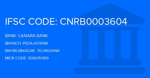 Canara Bank Pedajatram Branch IFSC Code