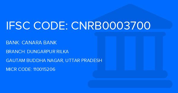 Canara Bank Dungarpur Rilka Branch IFSC Code
