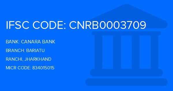 Canara Bank Bariatu Branch IFSC Code