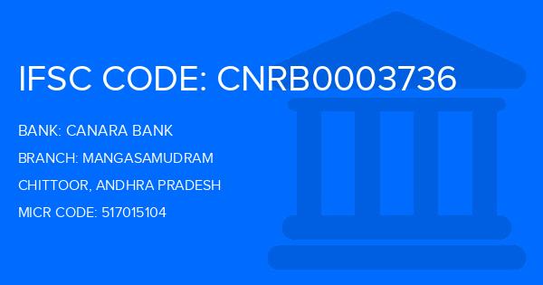 Canara Bank Mangasamudram Branch IFSC Code