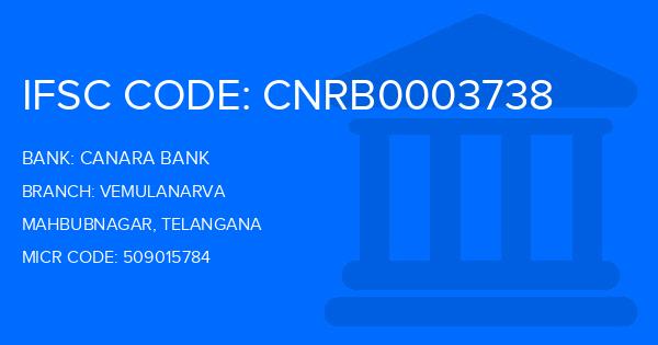 Canara Bank Vemulanarva Branch IFSC Code