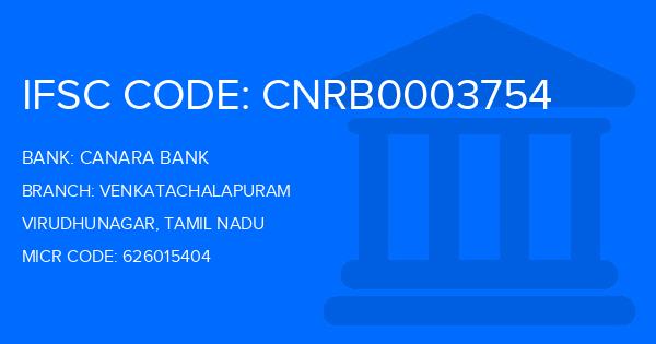 Canara Bank Venkatachalapuram Branch IFSC Code