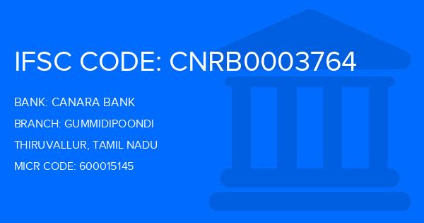 Canara Bank Gummidipoondi Branch IFSC Code