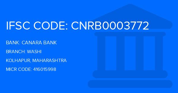 Canara Bank Washi Branch IFSC Code