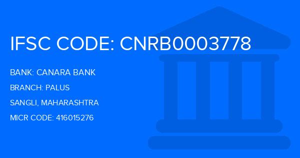 Canara Bank Palus Branch IFSC Code