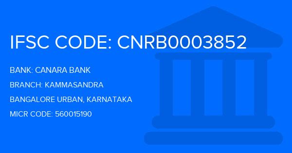 Canara Bank Kammasandra Branch IFSC Code