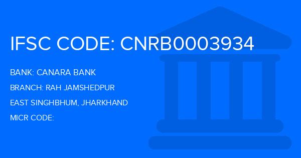 Canara Bank Rah Jamshedpur Branch IFSC Code