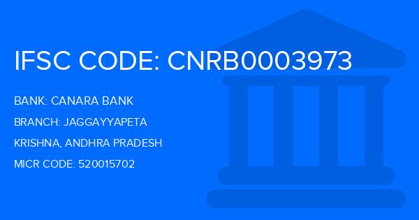 Canara Bank Jaggayyapeta Branch IFSC Code