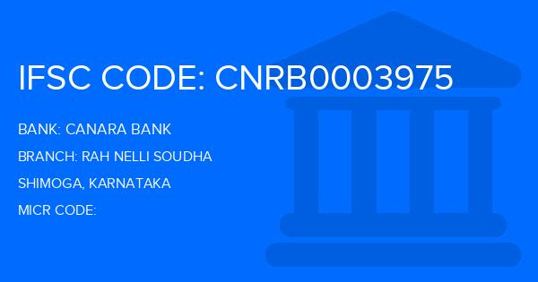 Canara Bank Rah Nelli Soudha Branch IFSC Code