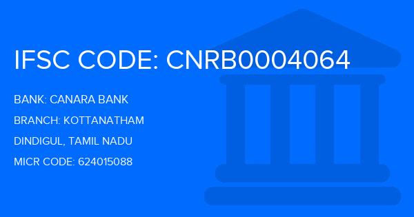 Canara Bank Kottanatham Branch IFSC Code