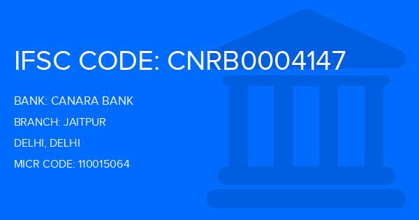 Canara Bank Jaitpur Branch IFSC Code