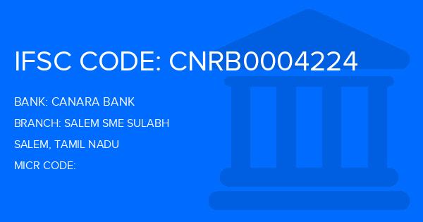 Canara Bank Salem Sme Sulabh Branch IFSC Code