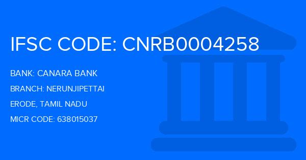 Canara Bank Nerunjipettai Branch IFSC Code