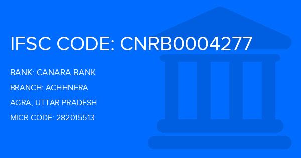 Canara Bank Achhnera Branch IFSC Code