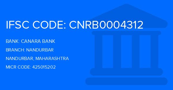 Canara Bank Nandurbar Branch IFSC Code