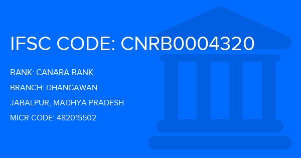 Canara Bank Dhangawan Branch IFSC Code