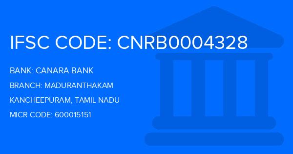 Canara Bank Maduranthakam Branch IFSC Code