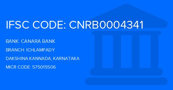 Canara Bank Ichlampady Branch IFSC Code