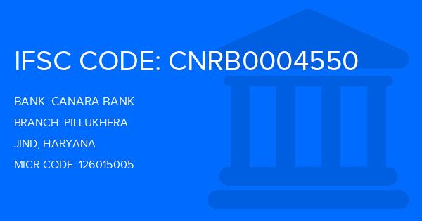 Canara Bank Pillukhera Branch IFSC Code