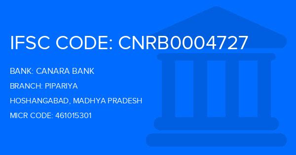 Canara Bank Pipariya Branch IFSC Code