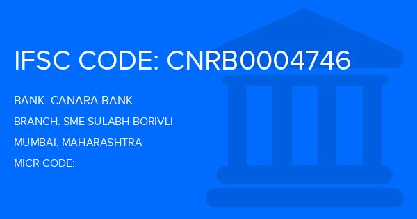 Canara Bank Sme Sulabh Borivli Branch IFSC Code