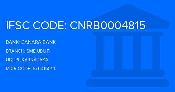 Canara Bank Sme Udupi Branch IFSC Code