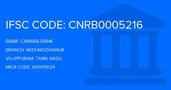 Canara Bank Nedumozhianur Branch IFSC Code