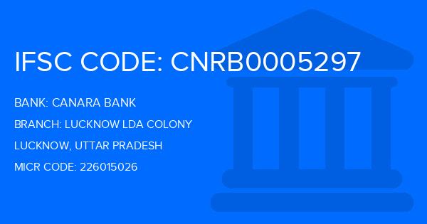 Canara Bank Lucknow Lda Colony Branch IFSC Code