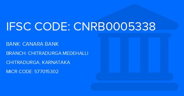 Canara Bank Chitradurga Medehalli Branch IFSC Code