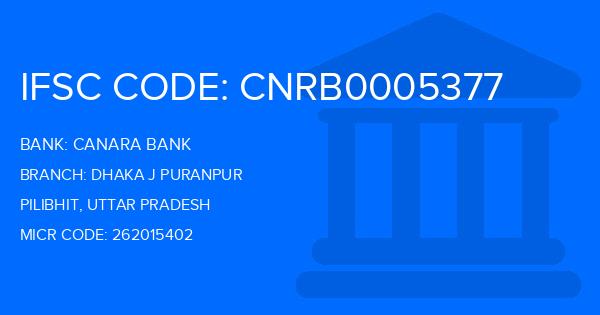 Canara Bank Dhaka J Puranpur Branch IFSC Code