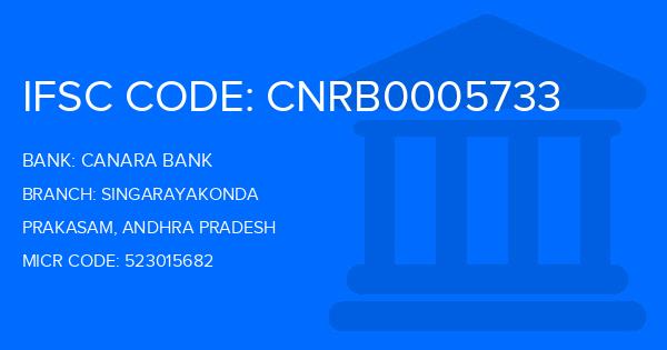 Canara Bank Singarayakonda Branch IFSC Code