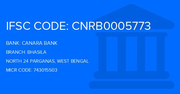 Canara Bank Bhasila Branch IFSC Code