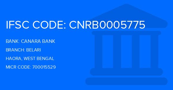 Canara Bank Belari Branch IFSC Code