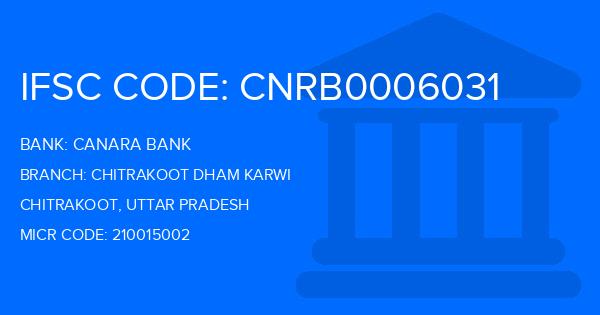 Canara Bank Chitrakoot Dham Karwi Branch IFSC Code