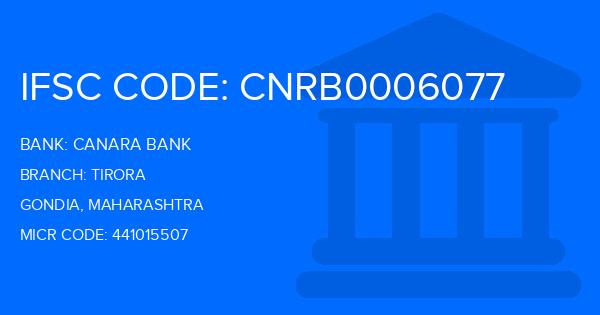 Canara Bank Tirora Branch IFSC Code