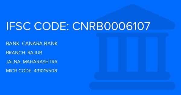 Canara Bank Rajur Branch IFSC Code