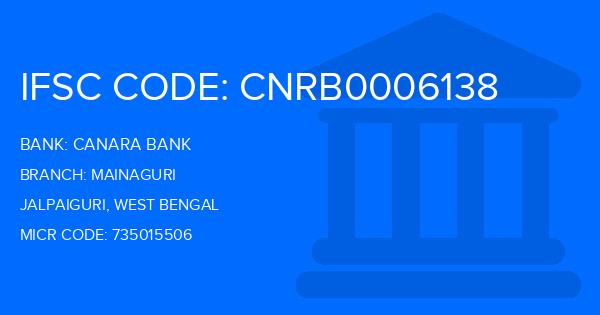 Canara Bank Mainaguri Branch IFSC Code