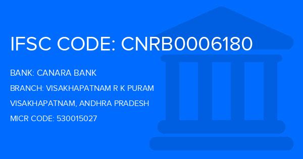 Canara Bank Visakhapatnam R K Puram Branch IFSC Code