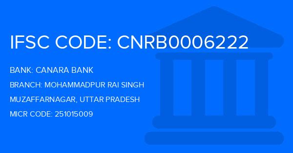 Canara Bank Mohammadpur Rai Singh Branch IFSC Code
