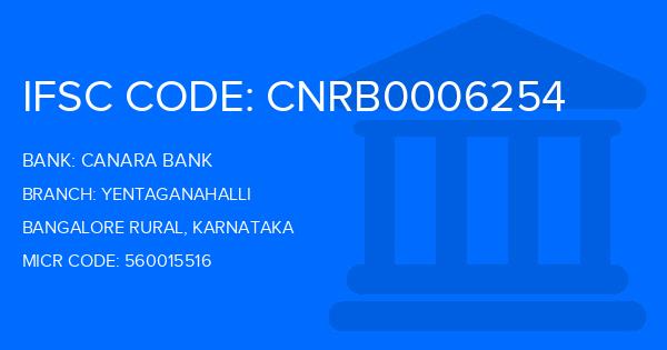 Canara Bank Yentaganahalli Branch IFSC Code