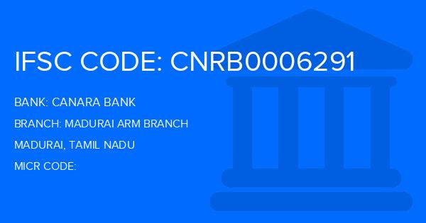 Canara Bank Madurai Arm Branch