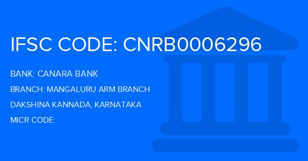Canara Bank Mangaluru Arm Branch