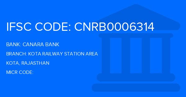 Canara Bank Kota Railway Station Area Branch IFSC Code