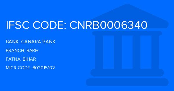 Canara Bank Barh Branch IFSC Code